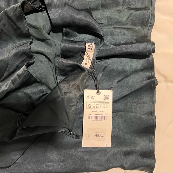 Zara Slip Dress - emerald green - Picture 3 of 5